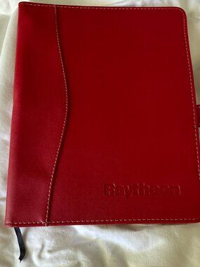 Raytheon RTX Red Journal Books Padfolio